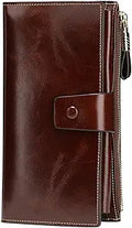 RFID Blocking Large Capacity Leather Wallet for Women - Secure