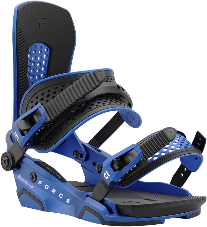 Union Force Snowboard Bindings - Ultimate Performance in Metallic Blue