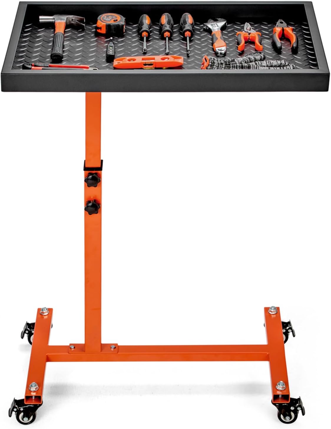 Adjustable Work Table with Wheels for Garage Repair Tasks