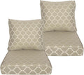 24x24 in Deep Seat Patio Cushions Set of 2 - Water Repellent Comfort