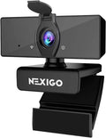 1080P Business Webcam with Dual Microphone & Privacy Cover - Plug