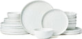 Famiware Mars Plates and Bowls Set, 18 Piece Dinnerware Set for 6