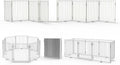 No Pawblems Free Standing Dog Gate with Door for Indoor Use