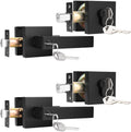 KNOBWELL Front Entry Lever and Deadbolt Set - Matte Black