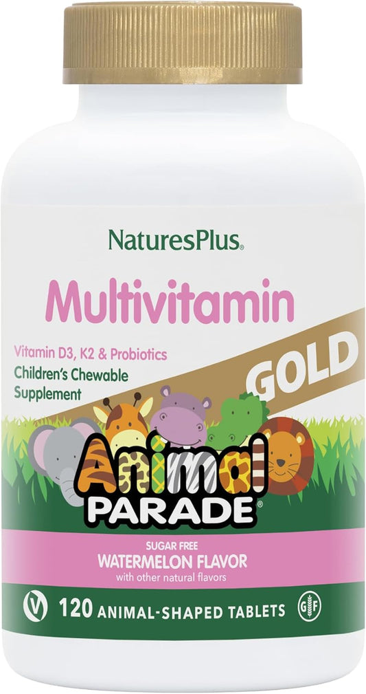 Animal Parade Gold Multivitamin Chewables for Kids - Watermelon