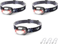 Lepro LED Headlamp Rechargeable 3 Pack - Super Bright Headlamp
