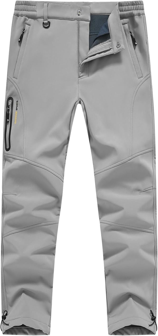 YSENTO Men's Fleece Lined Snow Ski Pants for Winter Adventures