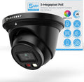 Amcrest 5MP AI Turret IP PoE Camera - Wide 129 View & NightColor