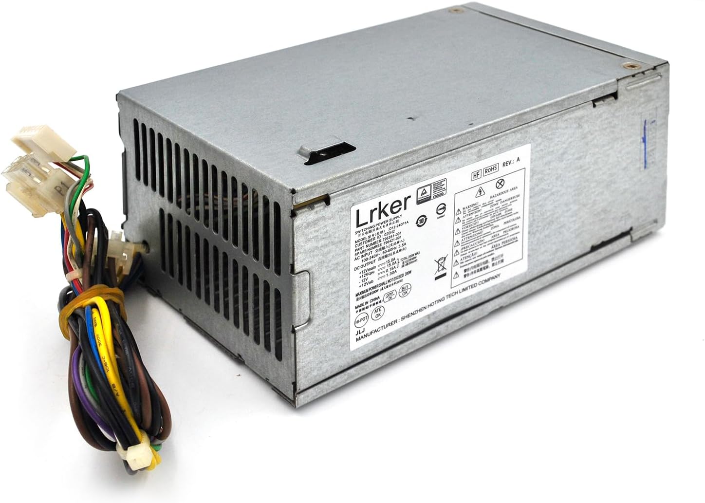 200W Power Supply for HP ProDesk 400 600 800 G1 G2 SFF Models