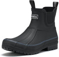 Women's Duck Chelsea Rain Boots Waterproof Short Garden Boot - Stylish