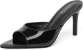 Clear Pointed Toe Heels Sandals Transparent Strap Stiletto - Stylish