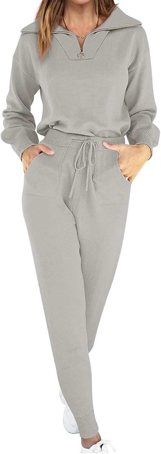 ANRABESS Women's Two Piece Outfits for Cozy Travel and Lounge