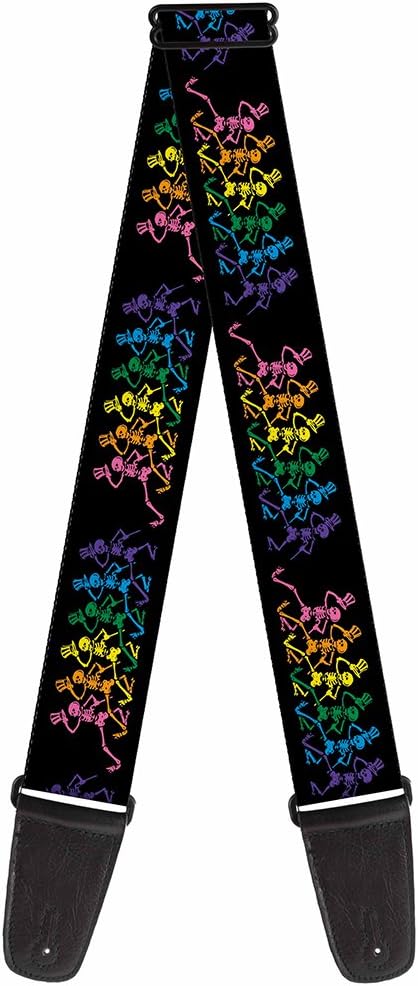 Buckle-Down Dancing Skeletons Guitar Strap - 2 Wide - Rock in Style!
