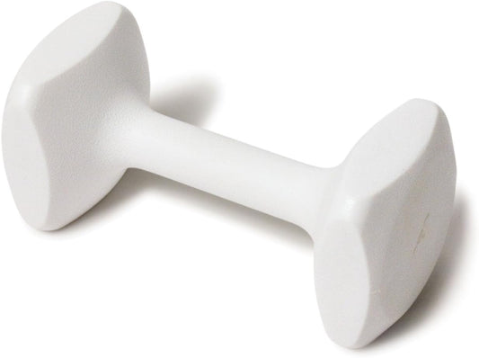 Large White Dumbbell for Obedience Training