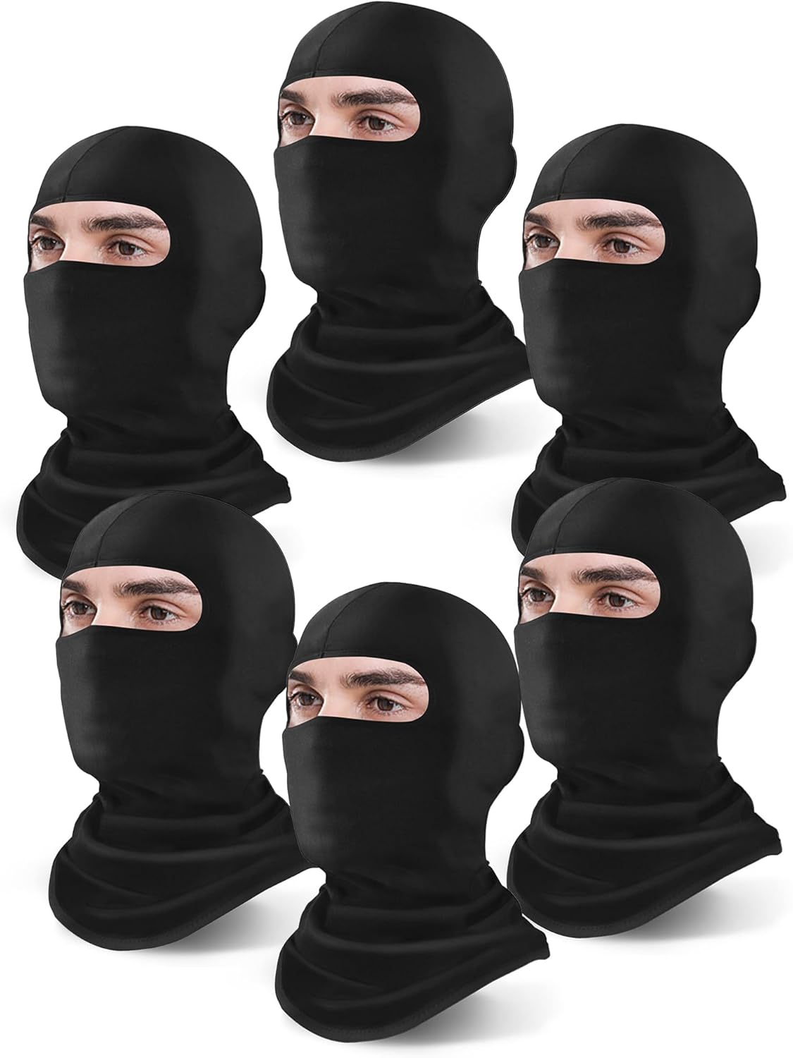 Xeoxarel 6 Pack Balaclava Ski Mask - Full Face Protection