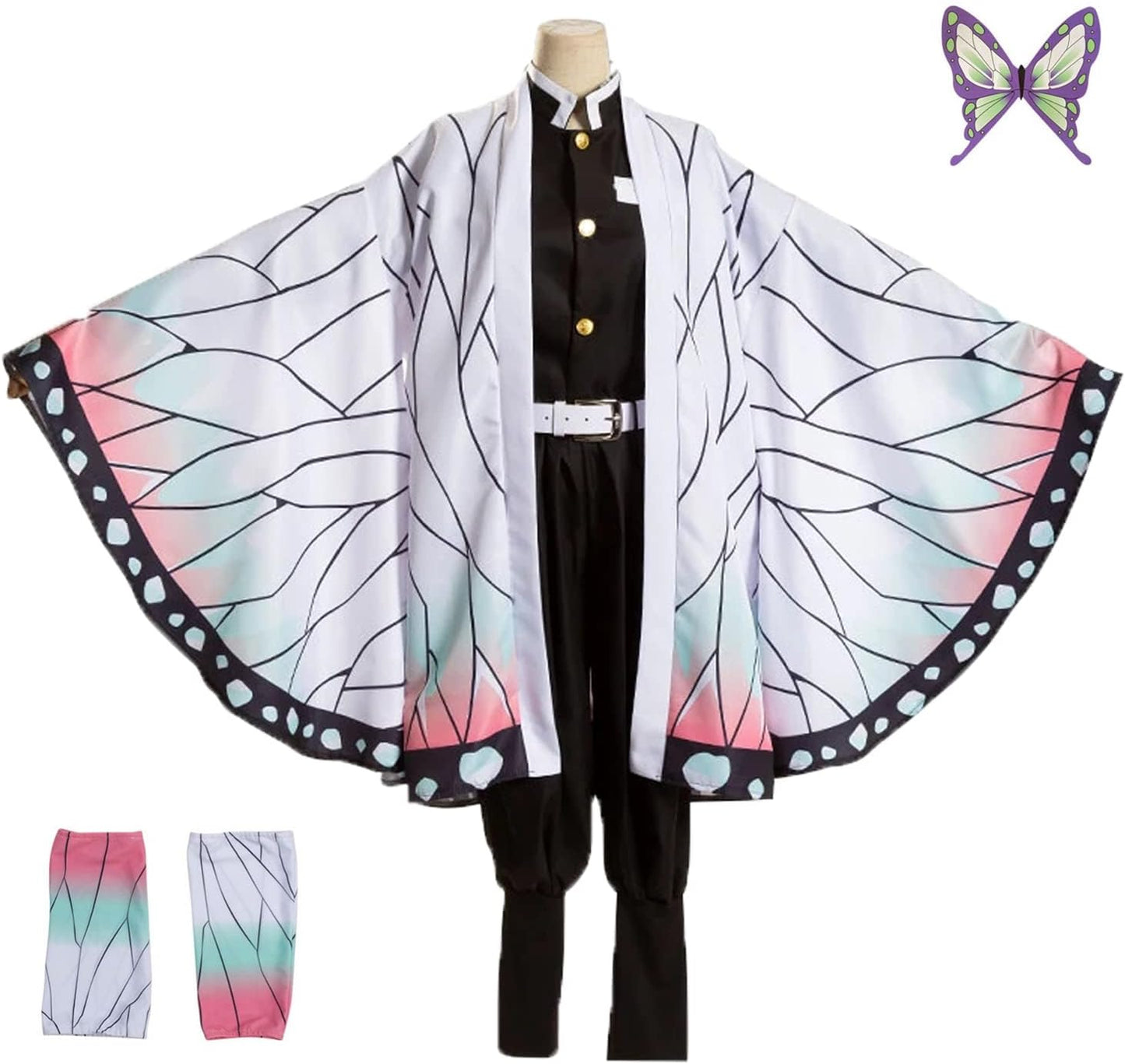 Anime Kochou Shinobu Cosplay Costume for Kids and Adults