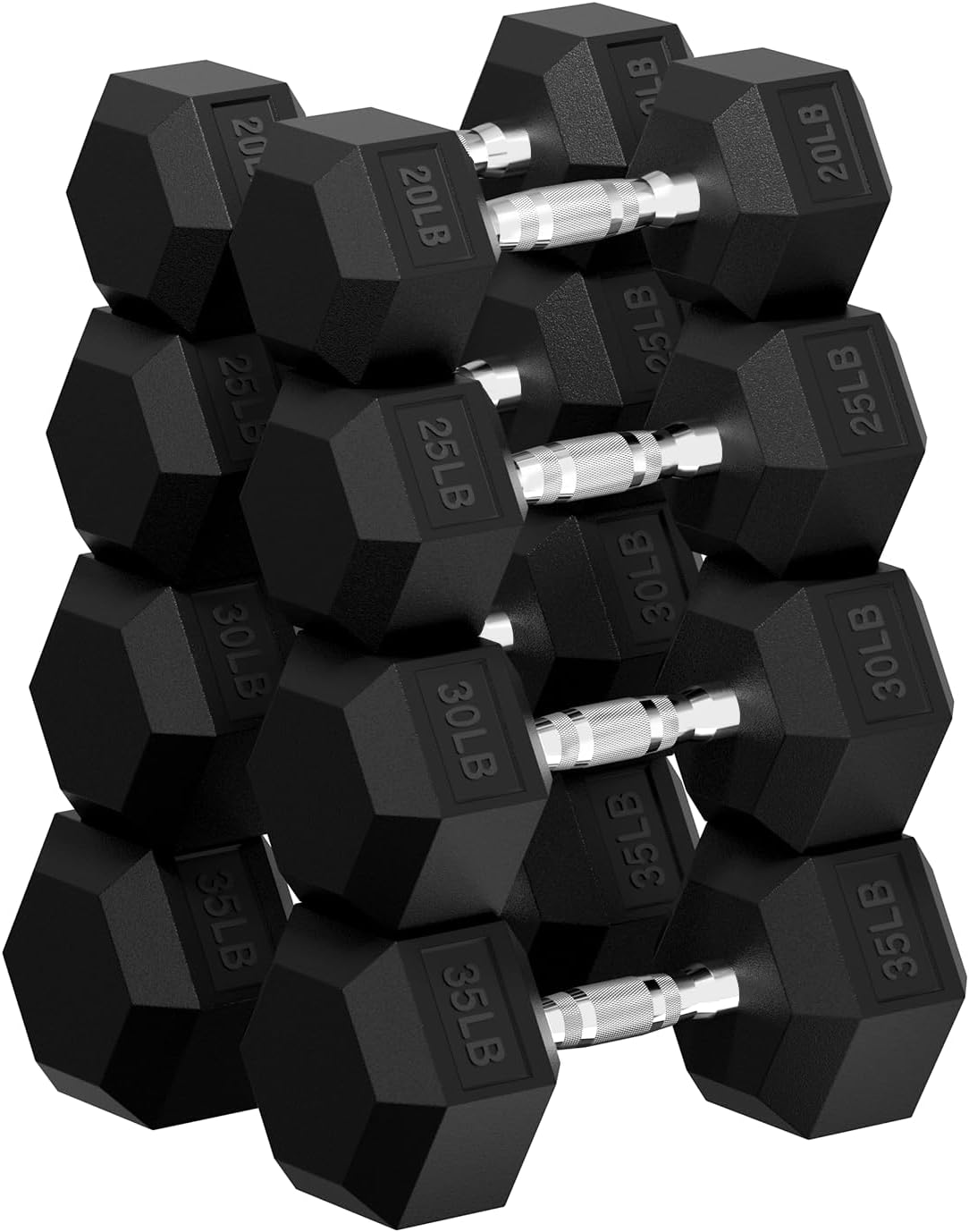 Hex Dumbbell Set for Strength Training, 2.5-125 lb Weights