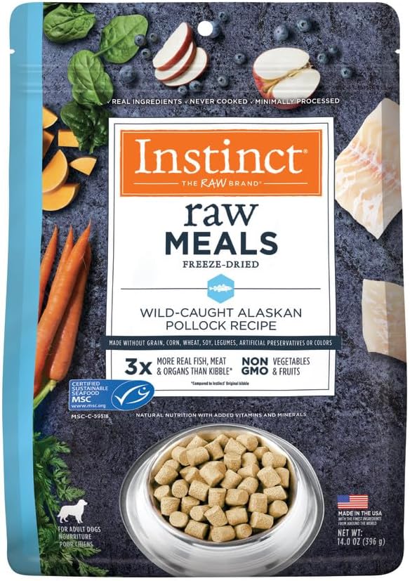 Instinct Freeze Dried Raw Meals for Dogs - Wild Caught Pollock