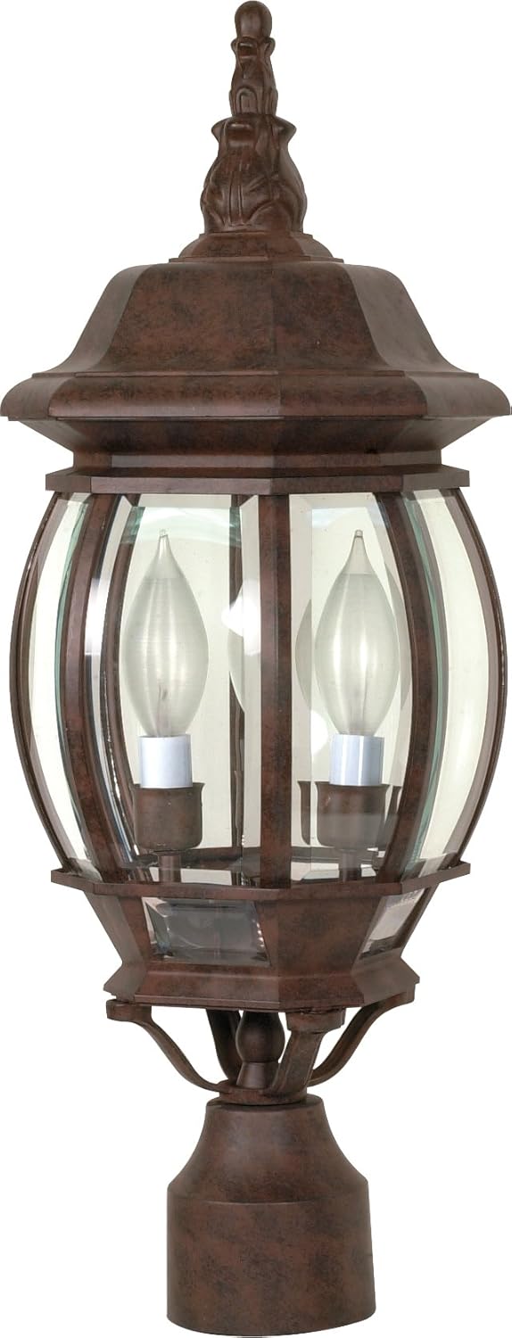 Nuvo Lighting 60/898 Traditional Three Light Post Mount Lantern