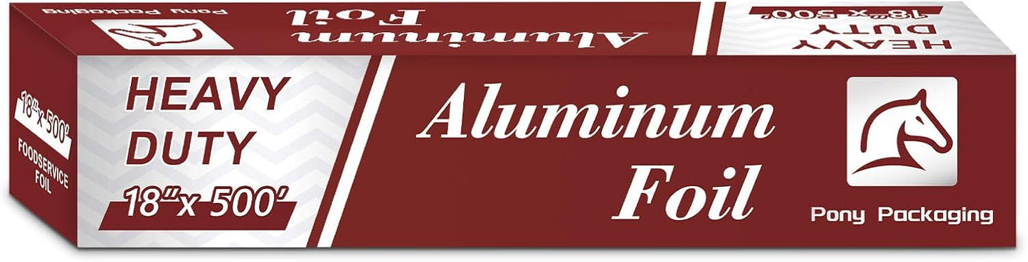 Heavy Duty Aluminum Foil 18 inch Wide for Cooking and Grilling
