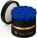 20 Preserved Roses in Round Box - Long-Lasting Eternal Bouquet