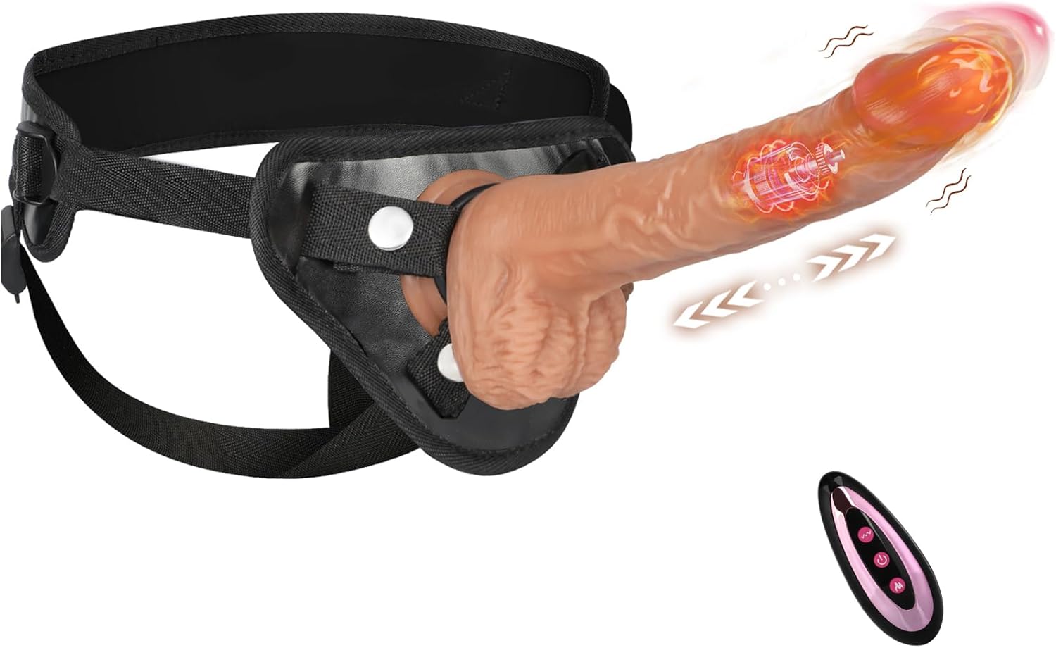 Harness Strap On Vibrating Realistic Dildo for Ultimate Pleasure