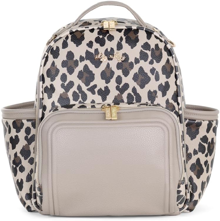 Itzy Ritzy Unisex Baby Mini Plus Diaper Bag in Leopard Style