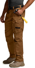 CQR Men's Quick Dry Work Pants - Lightweight, Water