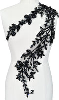 Handmade Shining Acrylic Rhinestones Lace Applique Trim - Elegant DIY