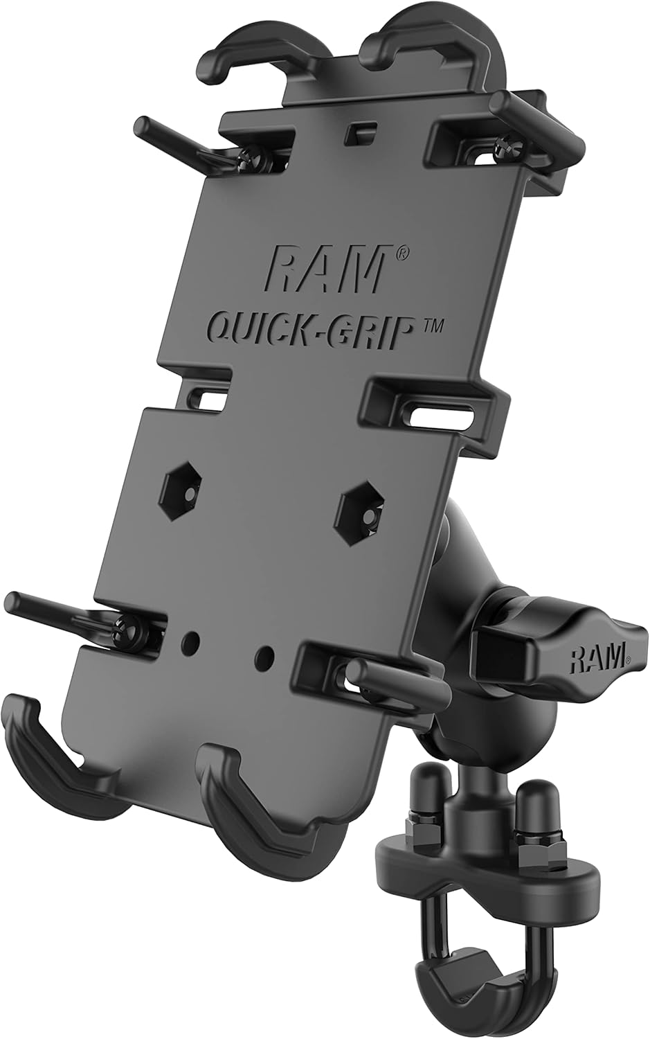 RAM MOUNTS Quick-Grip Large Phone Mount for Motorcycles and Bikes