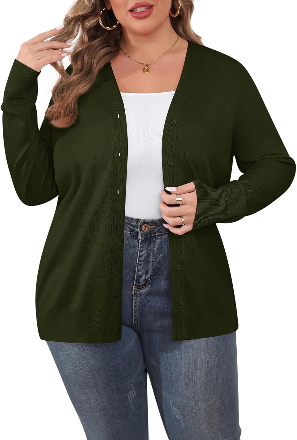 Plus Size Cardigan for Women by TIANZHU - Comfy & Stylish