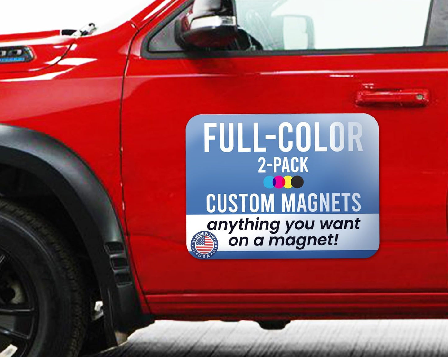 Customizable Automotive Magnet Decals for Cars and Trucks