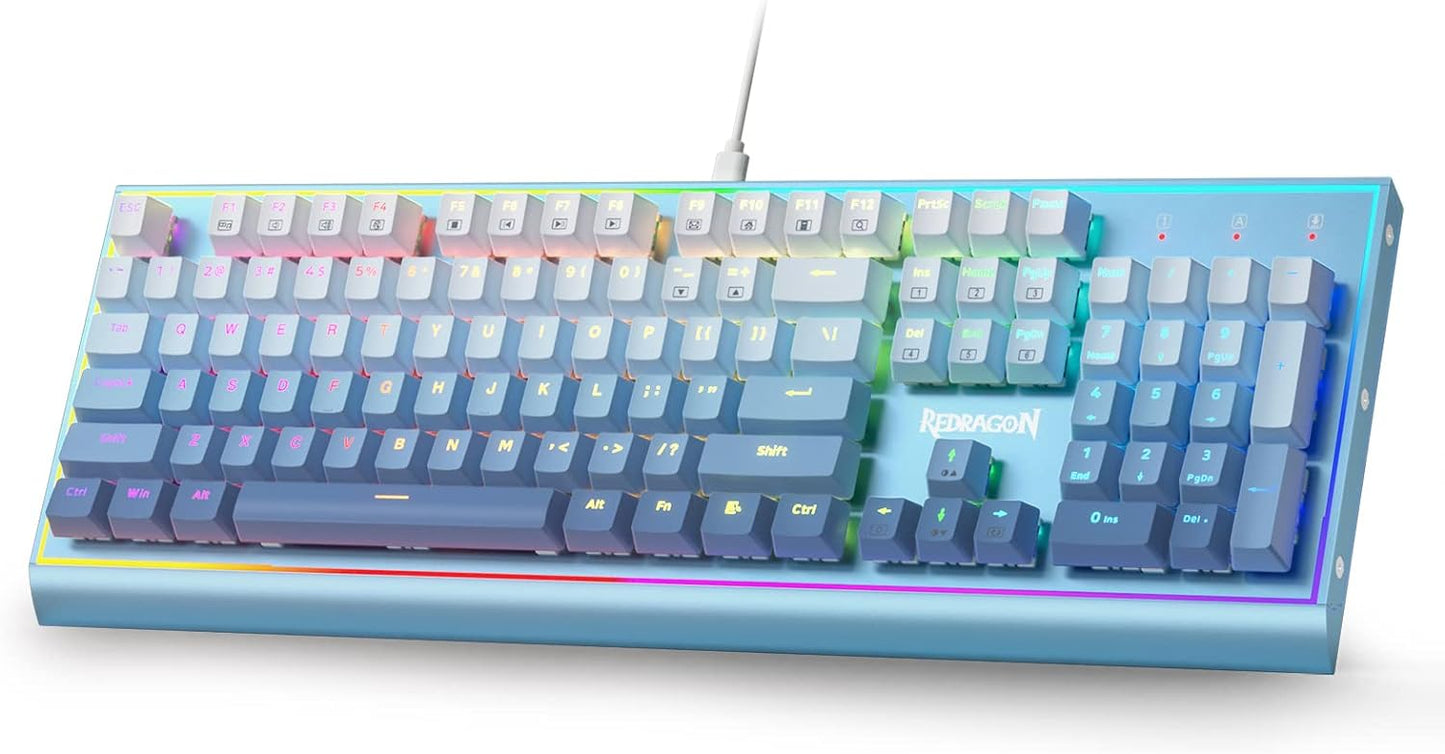 Redragon K654 RGB Mech Keyboard: Hot-swappable, Aluminum Frame