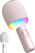 Wireless Bluetooth Karaoke Microphone - 5-in-1 Portable Mic Speaker