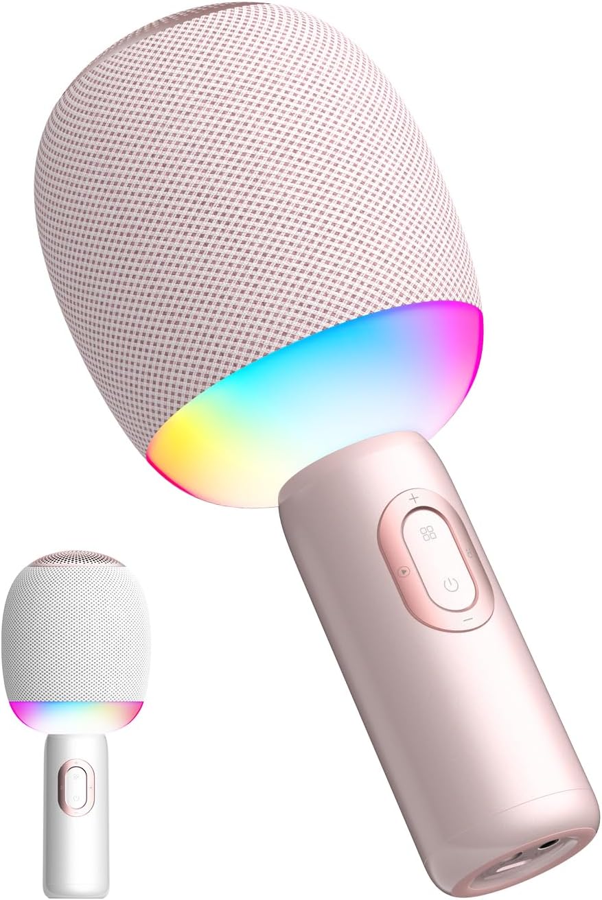 Wireless Bluetooth Karaoke Microphone for Home and Travel Fun