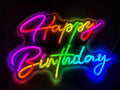 Ulalaza Smart RGB Color Flow Happy Birthday LED Neon Sign - App