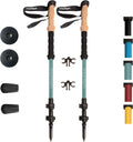 Ultra Light 100% Carbon Fiber Trekking Poles - Lightweight Support
