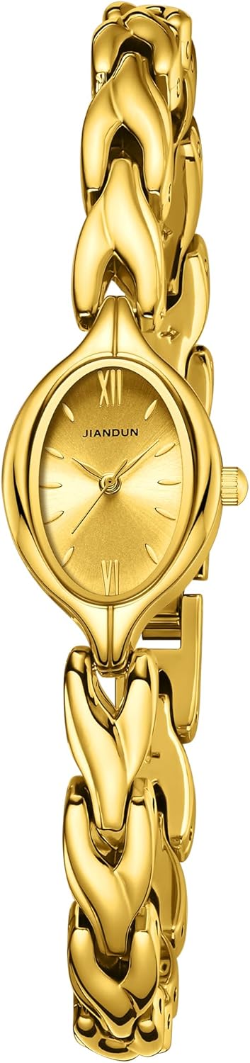 JIANDUN Vintage Oval Bracelet Watch - Waterproof & Stylish