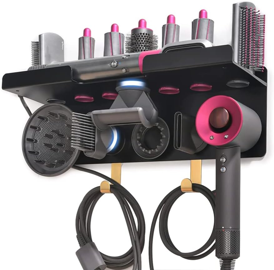 Dyson Hair Dryer Wall Mount Rack - Organize Accessories!