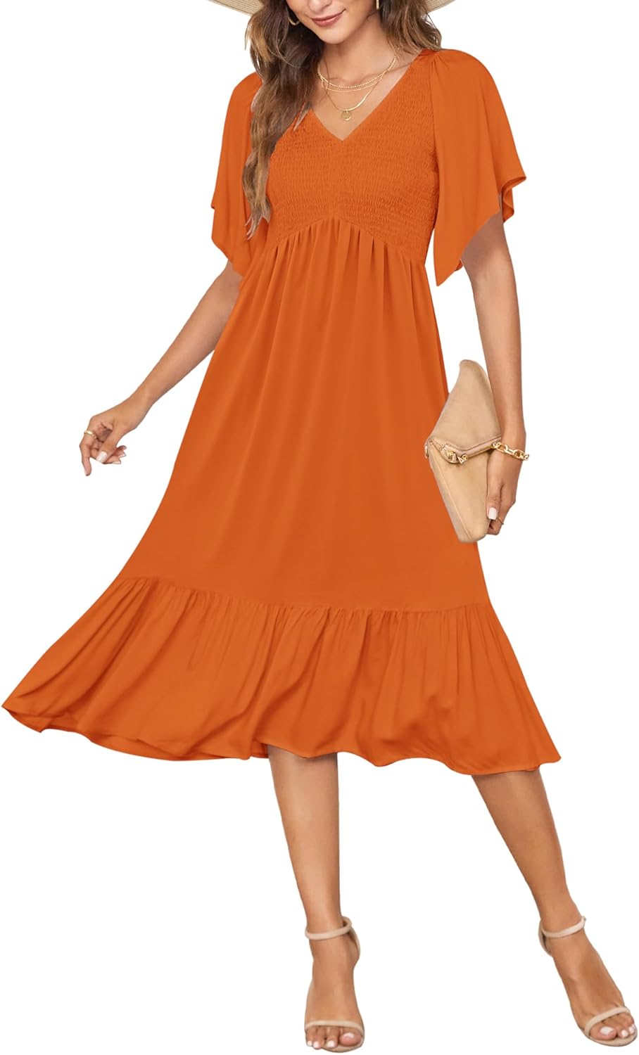 AUSELILY Women's Summer Empire Waist Dress for Every Occasion