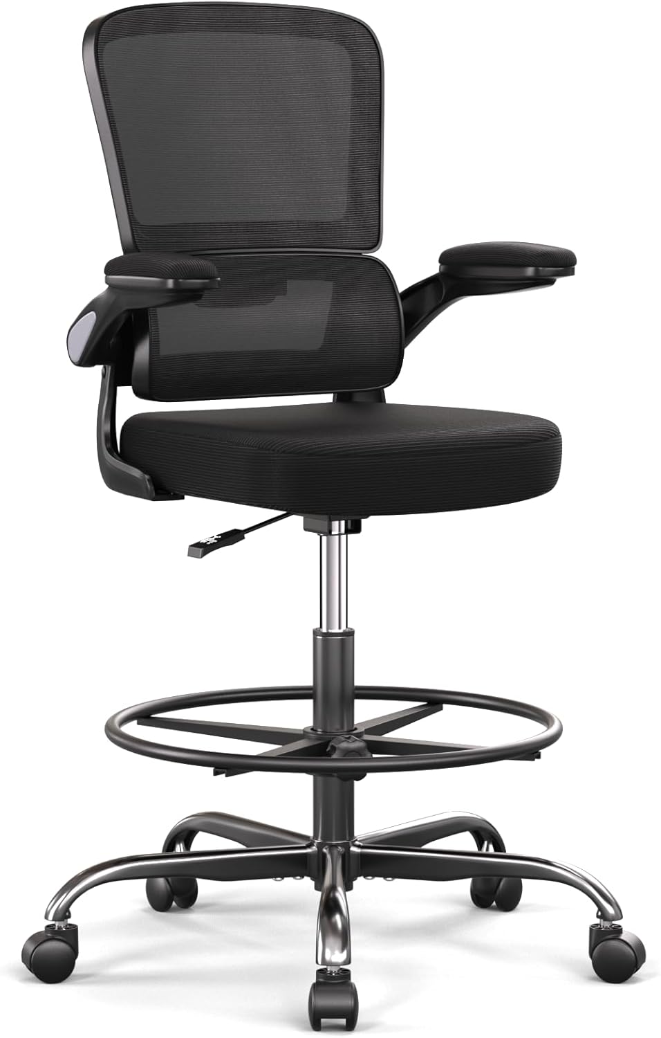 Ergonomic Drafting Chair with Footrest for Comfort and Support