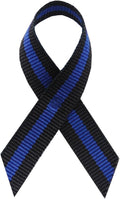 Police Thin Blue Line Fabric Awareness Ribbons - Bag of 250