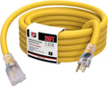 EP 25 ft Lighted Outdoor Extension Cord - Heavy Duty 10/3 SJTW