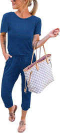 KIRUNDO Jumpsuit for Women Short Sleeve One Piece - Summer Comfort