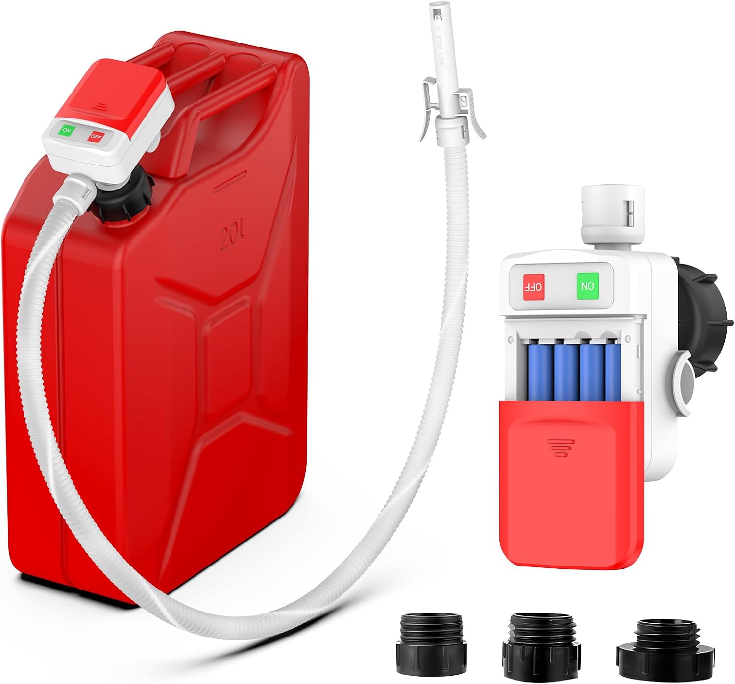 Auto Stop Fuel Transfer Pump, 3.2GPM Portable Kit | Overfill Protection