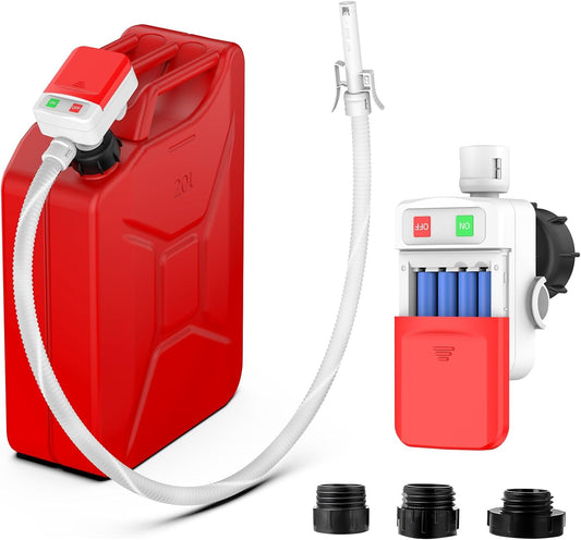 Auto Stop Fuel Transfer Pump, 3.2GPM Portable Kit | Overfill Protection