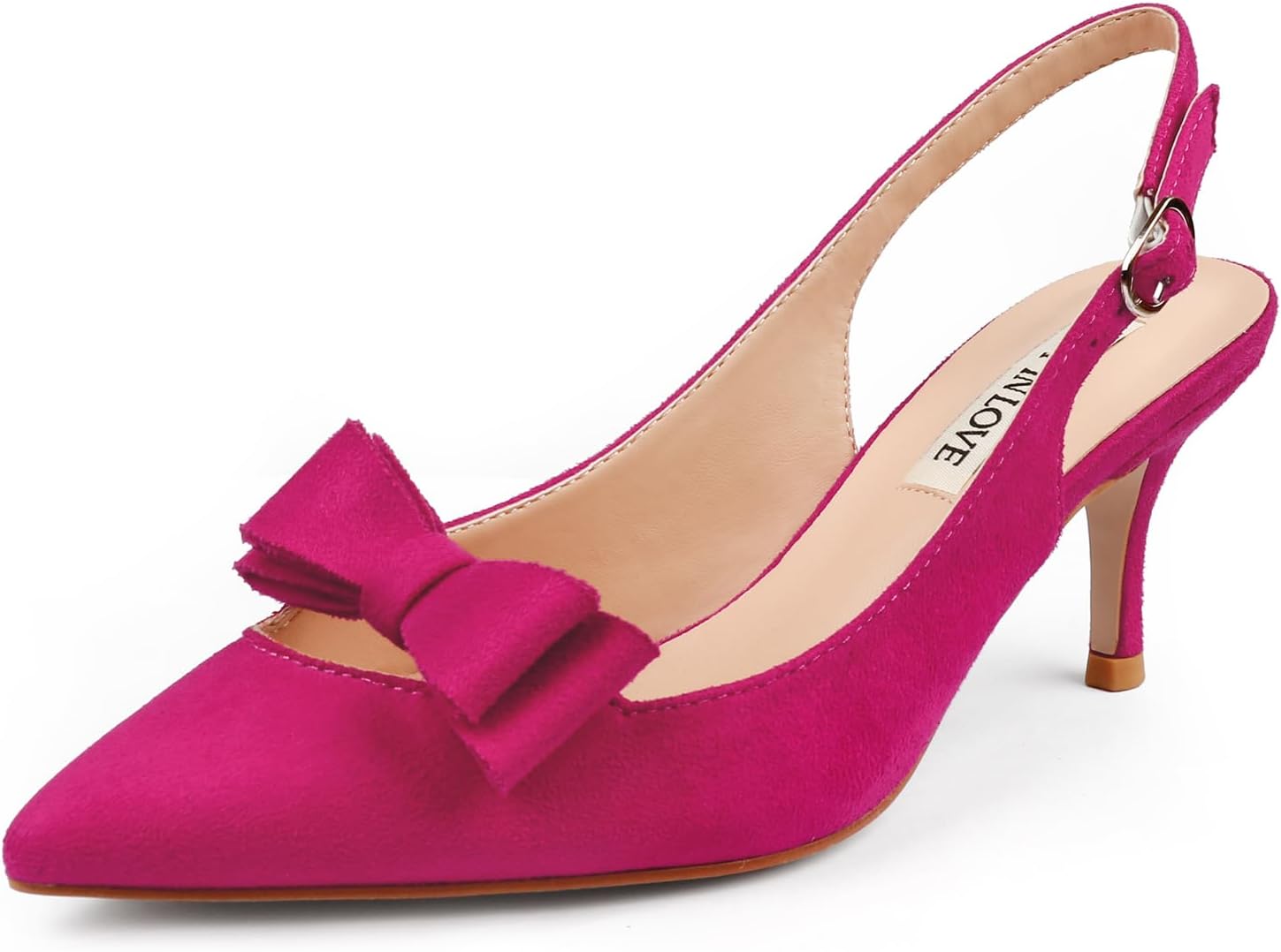 Stylish JOY IN LOVE Kitten Heels for Women Slingback Pumps