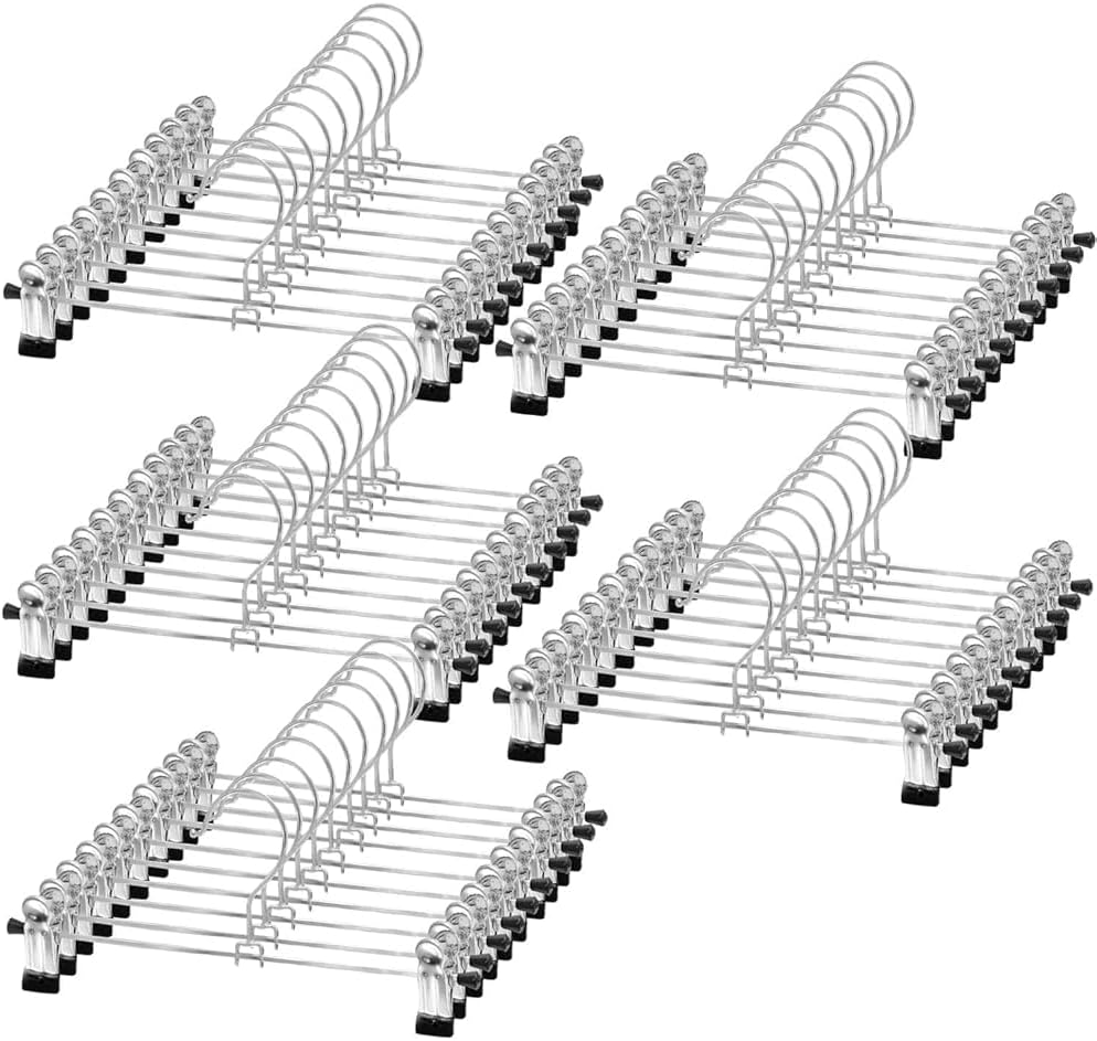 Durable Pants Hangers with Clips for Closet Organization