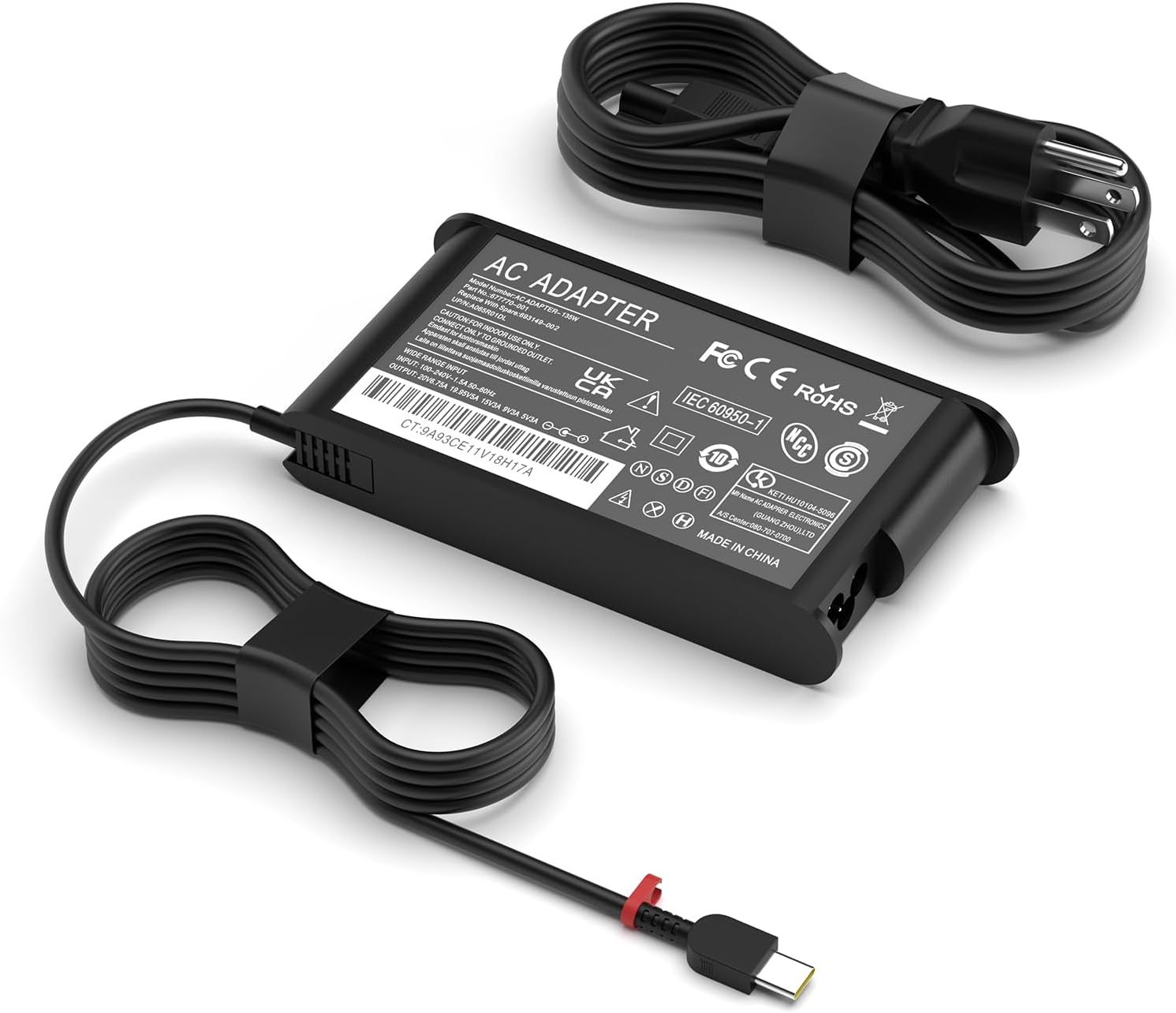 135W USB C Laptop Charger for Lenovo ThinkPad and Yoga Models
