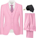 Slim Fit 3 Piece Men's Suit Set for Weddings and Groomsmen Events